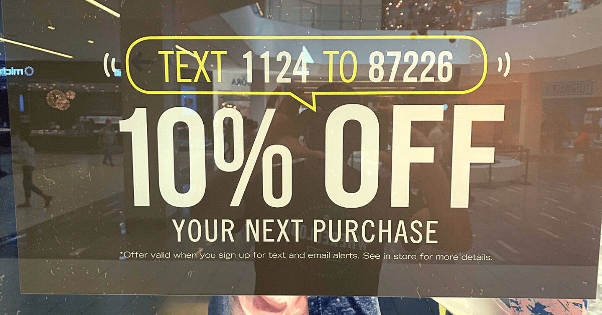 Raange Text to Join | Interactive Sign